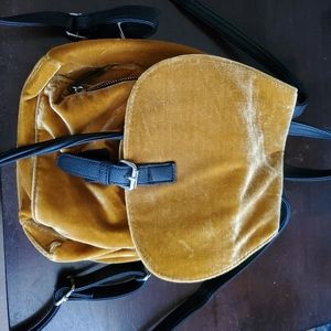 Velvet-ish Purse Backpack